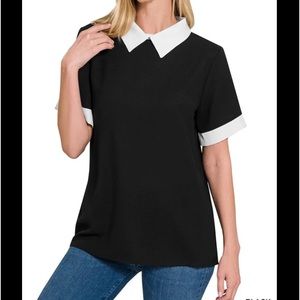 Peter Pan collar collar blouse
